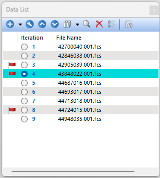 Figure 6.20 Click on the Iteration Number to view that Iteration