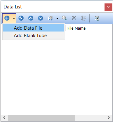 Figure T11.6  Adding Data Files to Data List