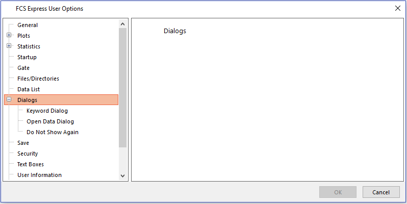 Figure 20.32 - Subcategories for Dialogs outlined in red