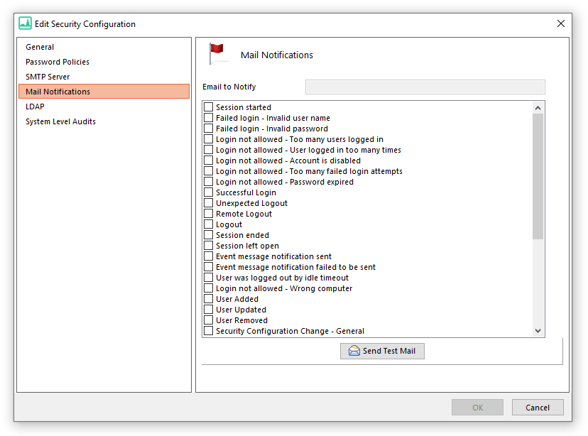 Figure 18.19 Mail Notifications Dialog