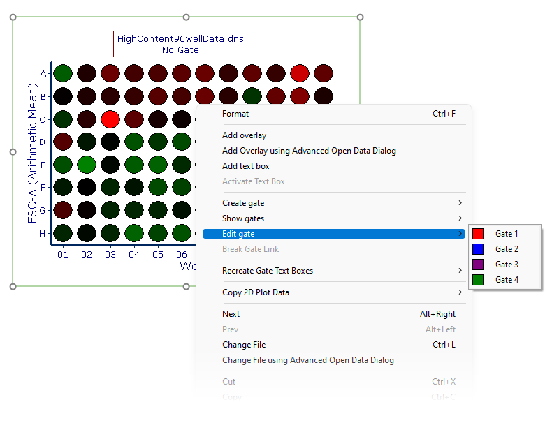 Figure 5.84 - The Edit Gate option in teh right click menu.