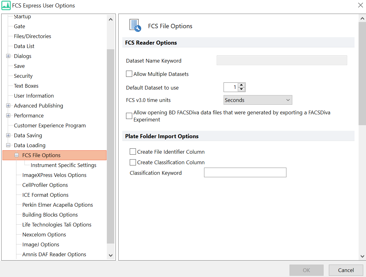 Figure 20.54   FCS File Options dialog