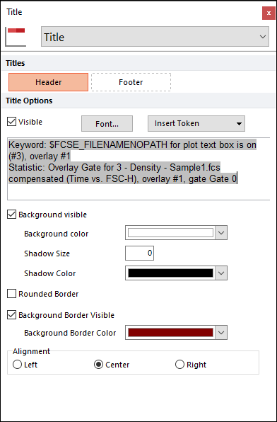 Figure 5.125  Titles Options