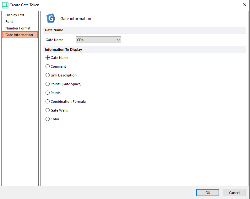 Figure 12.35  Gate Token Options
