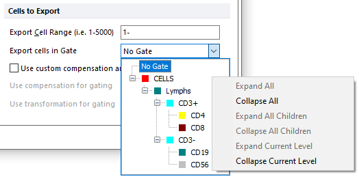 Batch Export Dialog Gate Hierarchy