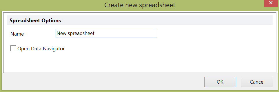 Figure 5.181  Create new spreadsheet Dialog