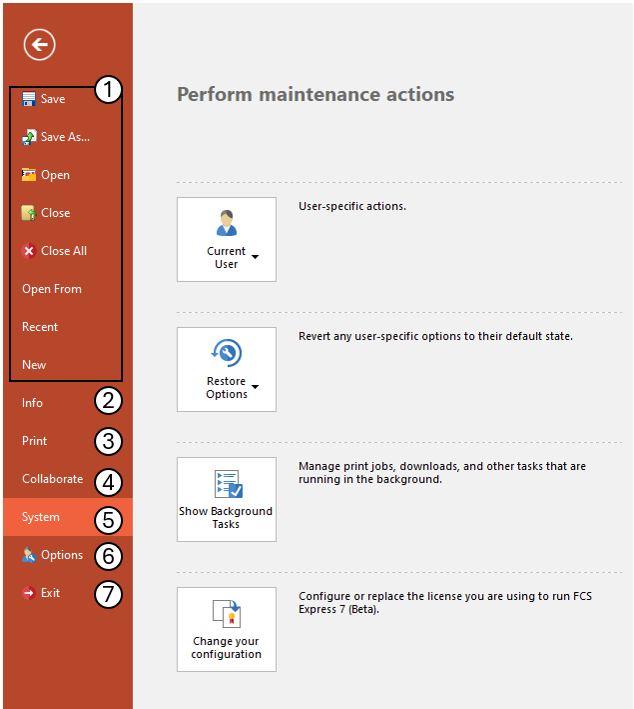 Figure 3.13  File tab