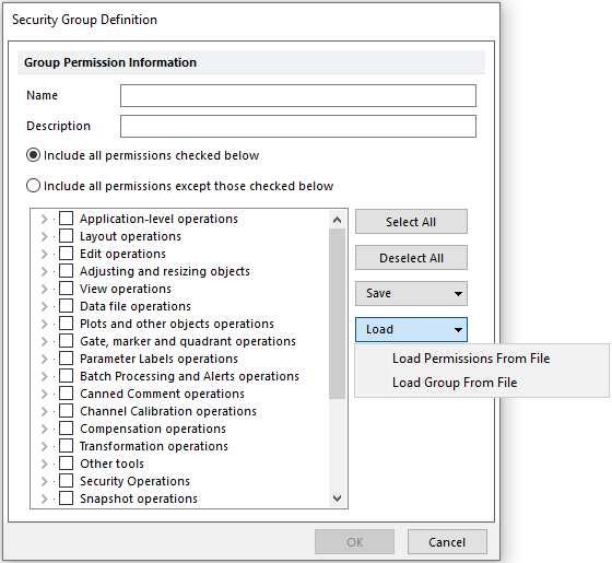 security group load