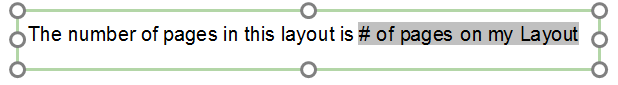 Figure 12.7  Display Text - User Defined Text
