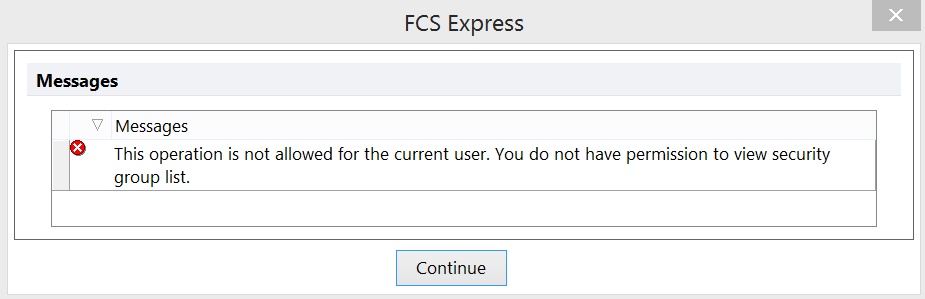 Figure 18.10  Operation Not Allowed