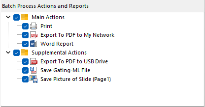 Figure 8.16  Folders (Action Containers)