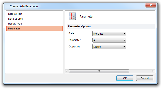 Figure 5.245  Create Data Parameter -- Parameter Page