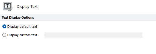 Figure 8.52  Display Text Option
