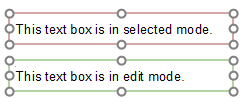 Figure 4.37  Selected and Edit Modes