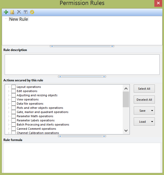 Figure 10.16 - The Permission Rules navigator.