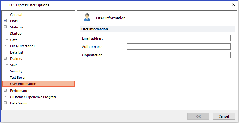 Figure 20.47  User Information options