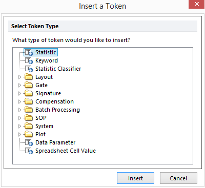 Figure 12.1 - Insert a Token dialog