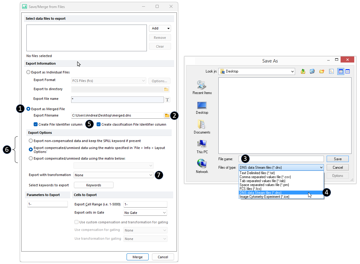 Figure 14.18 The Save As dialog allows to specify the location, the name and the type of the oputput file.