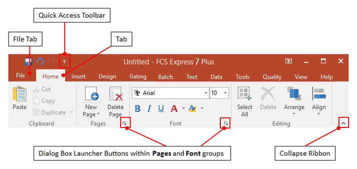 Figure 3.4  The Ribbon