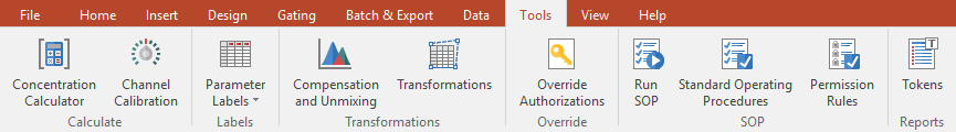 Figure 10.7 The Tools Tab