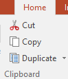 Figure 11.5 Clipboard from Home tab