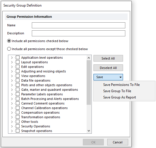 security group save
