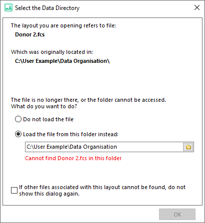 Figure 4.4  Missing Linked Data