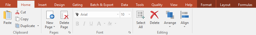 Figure 4.40  The Home Tab
