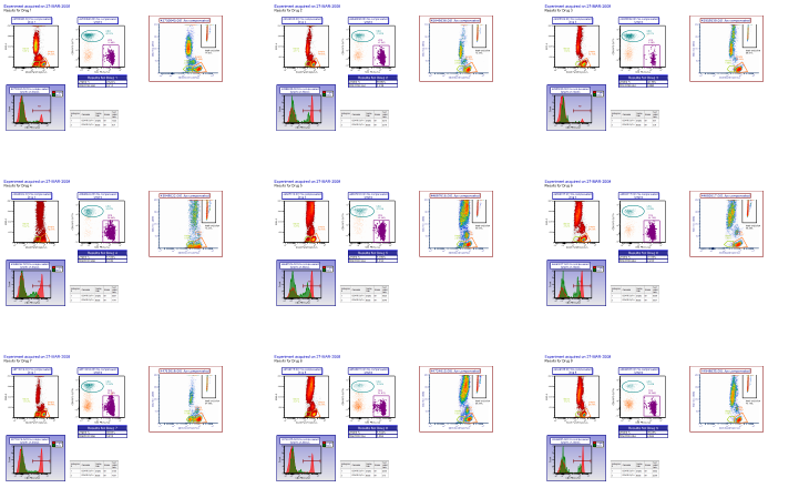 Figure 8.11 Custom Grid Options enabled for batch processing 9 data files fortwo layout pages exported to a single PDF page.
