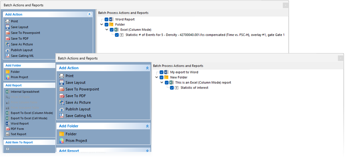 In the example above the name of the four items in the list have been customized via the Display Text Option from defaults to custom text values. 
