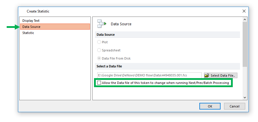 Statistics within the spreadsheet can be made independent from the currently loaded iteration by unchecking the "Allow the Data file of this token to change when running Next/Prev/Batch Processing" option.