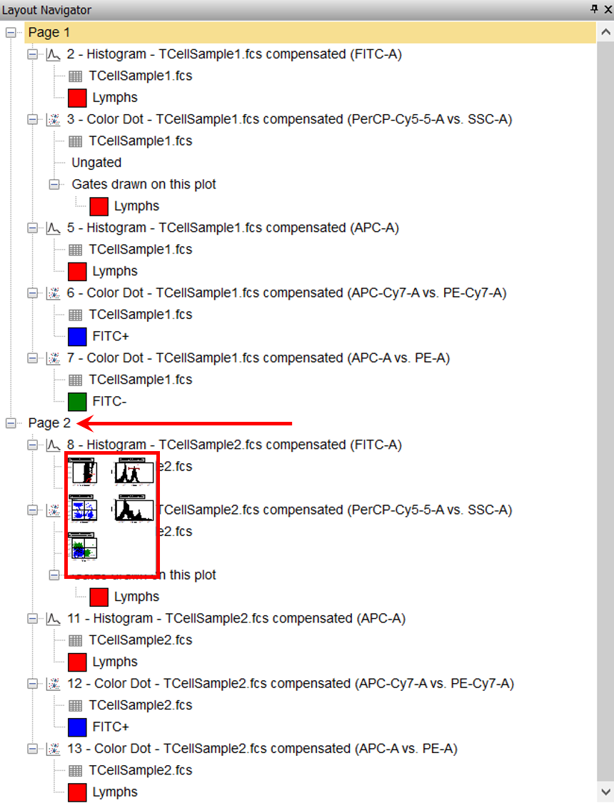 Figure T13.6  Image of Page 2 on the Layout Navigator