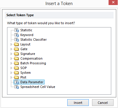 Figure 12.44 - Data Parameter Tokens