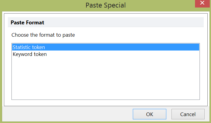 Figure 12.2 - Paste Special dialog