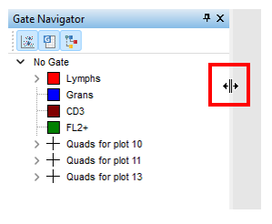 Figure T15.7  Resizing the Gate Navigator