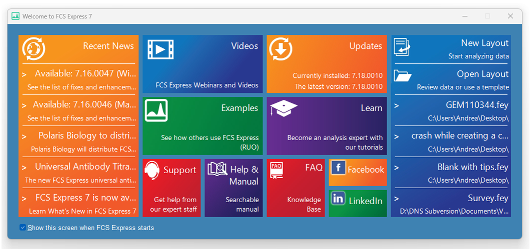 Figure 3.2  Startup Screen