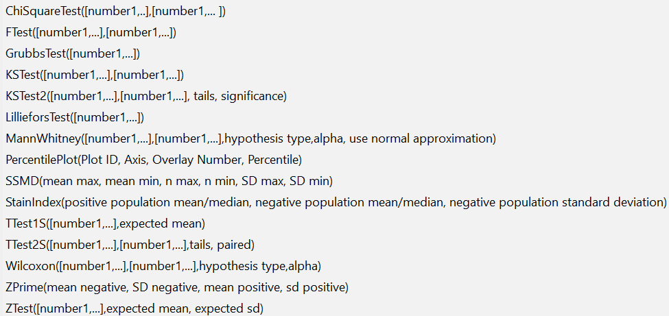 StatisticFunctions