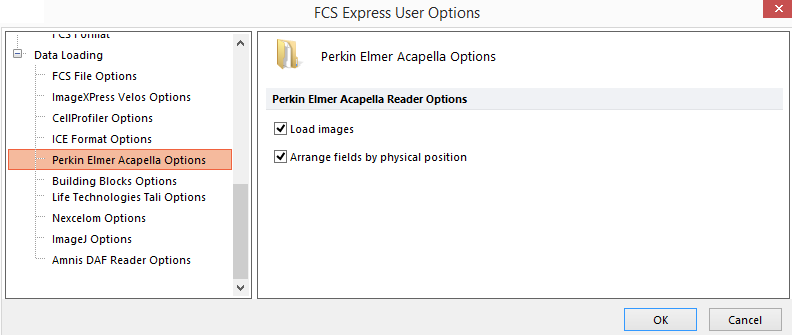 Figure 20.57  Perkin Elmer options