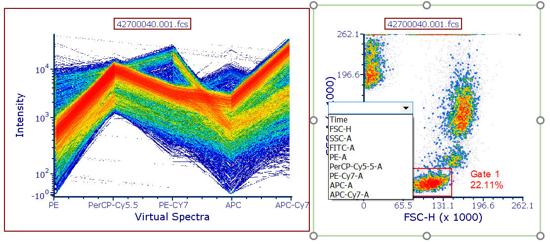 Figure 5.54 Example of virtual spectra data file. 