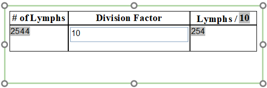 Figure T5.58  Value in the Edit box has been changed to 10, which modifies the original Custom Token value and updating any other token or displayed location in the layout.