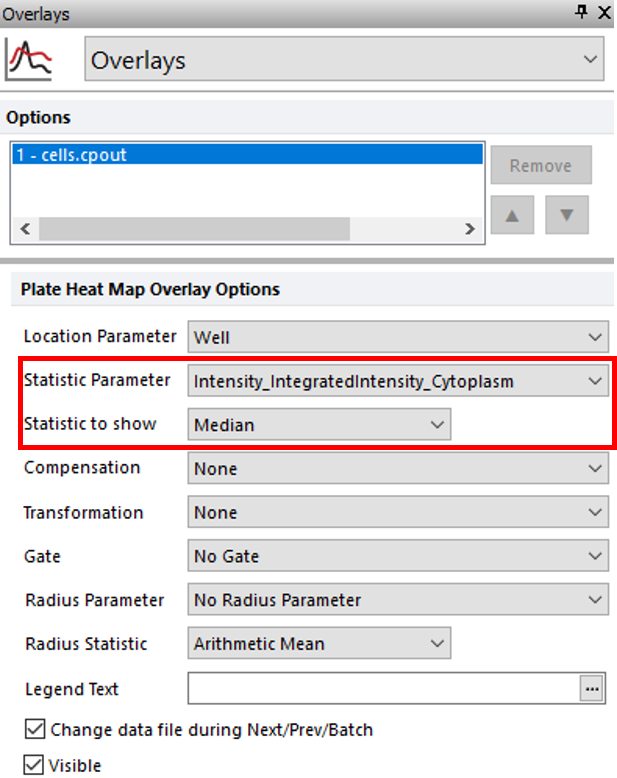 Figure T30.33  Plate Heat Map Overlay Options