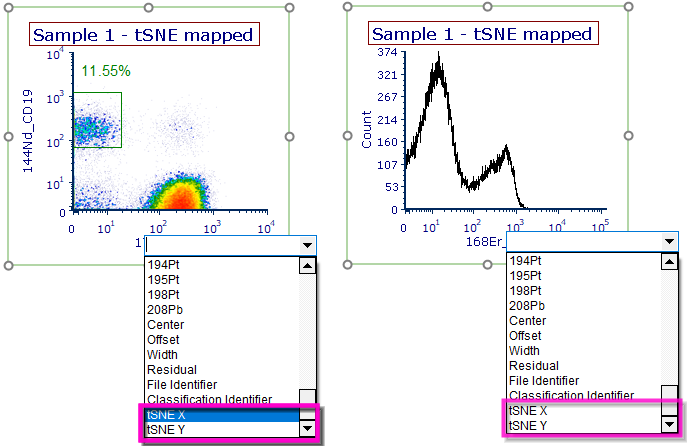 Figure 9.142 tSNE parameters can be accessed as standard parameters.