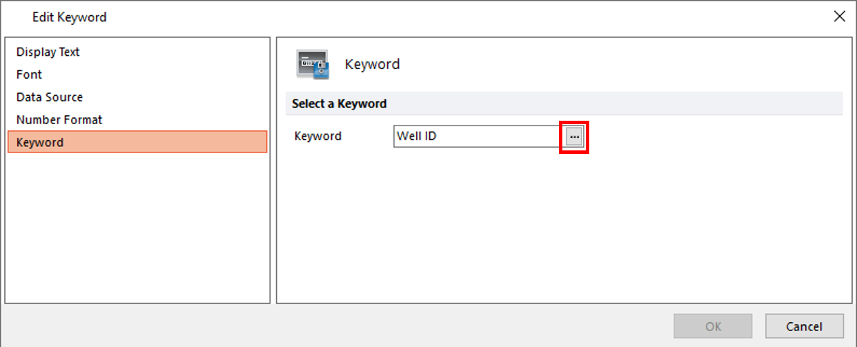 Figure T30.64   Edit Keyword Dialog