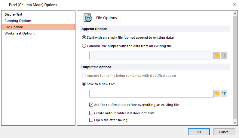 Figure T30.78   Editing the Excel Export Saving Path