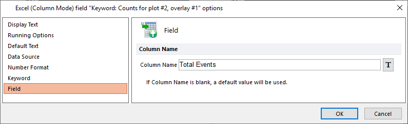 Figure T30.74   Editing the Column Name Field