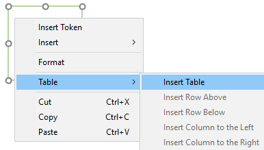 Figure T30.60  Inserting a Table into Text Box