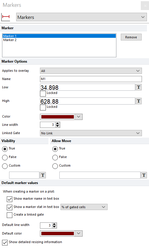 Figure 5.26  Formatting Markers Dialog