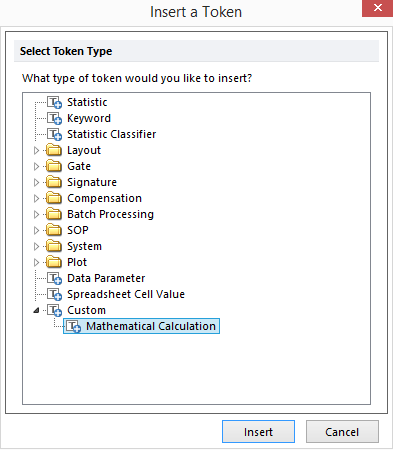 Figure 12.54  Insert a Token Dialog