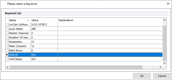 Figure T30.65  Confirming WellID Keyword is Used in Summary Data Table