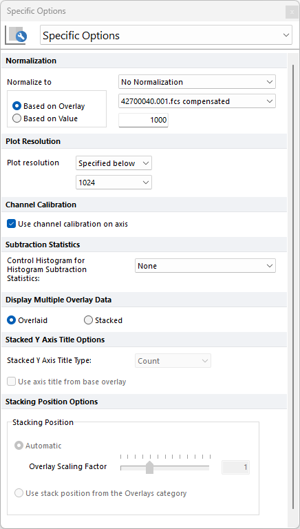 Figure 5.27  Formatting Histogram Specific Options